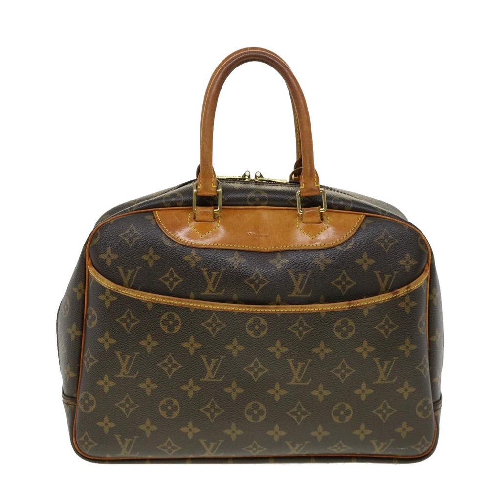 LV Leather Monogram Deauville Handbag - Picture 2 of 16
